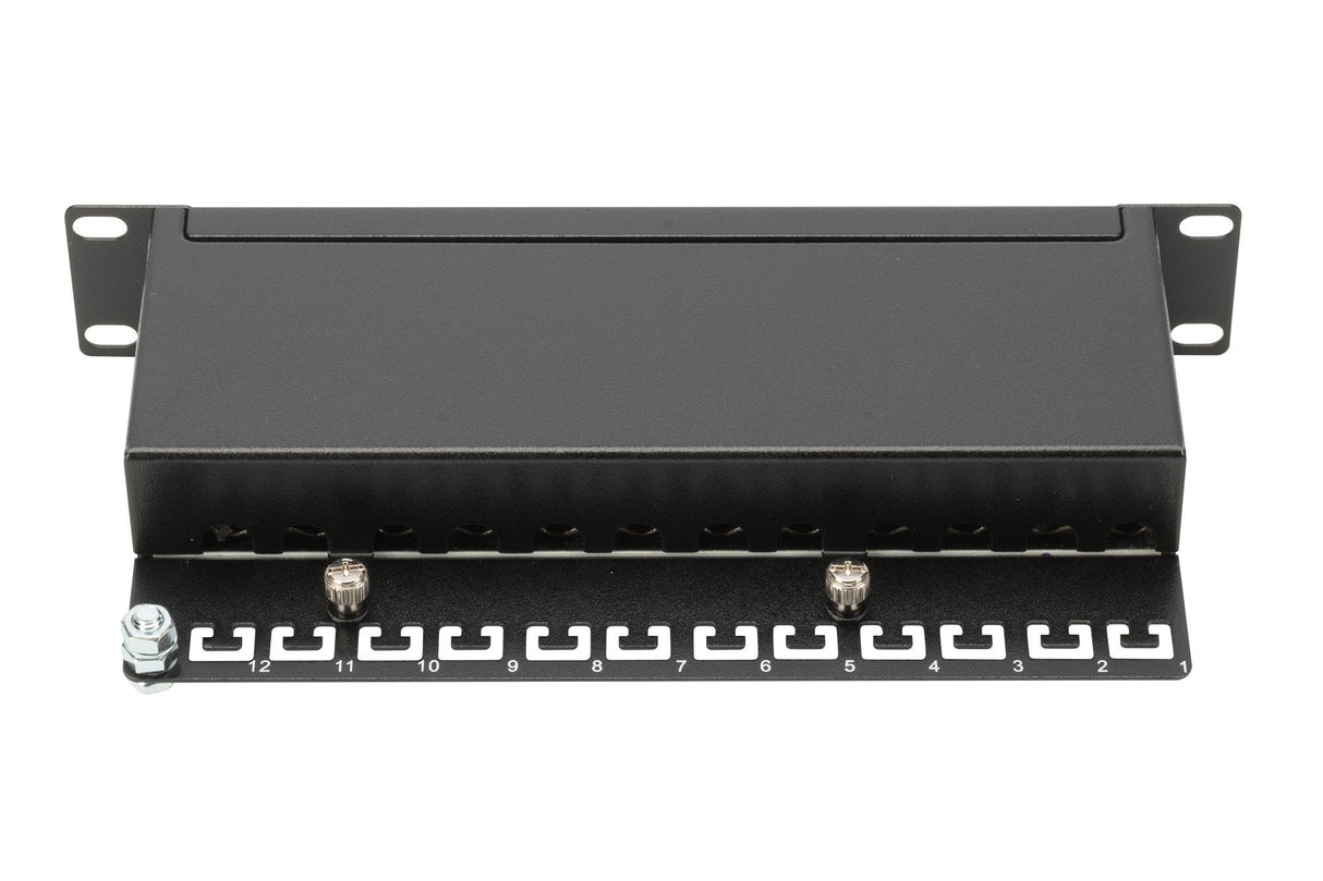 Patch Panel Digitus Cat5e 12port 1u Blindado, Negro, 10 ''