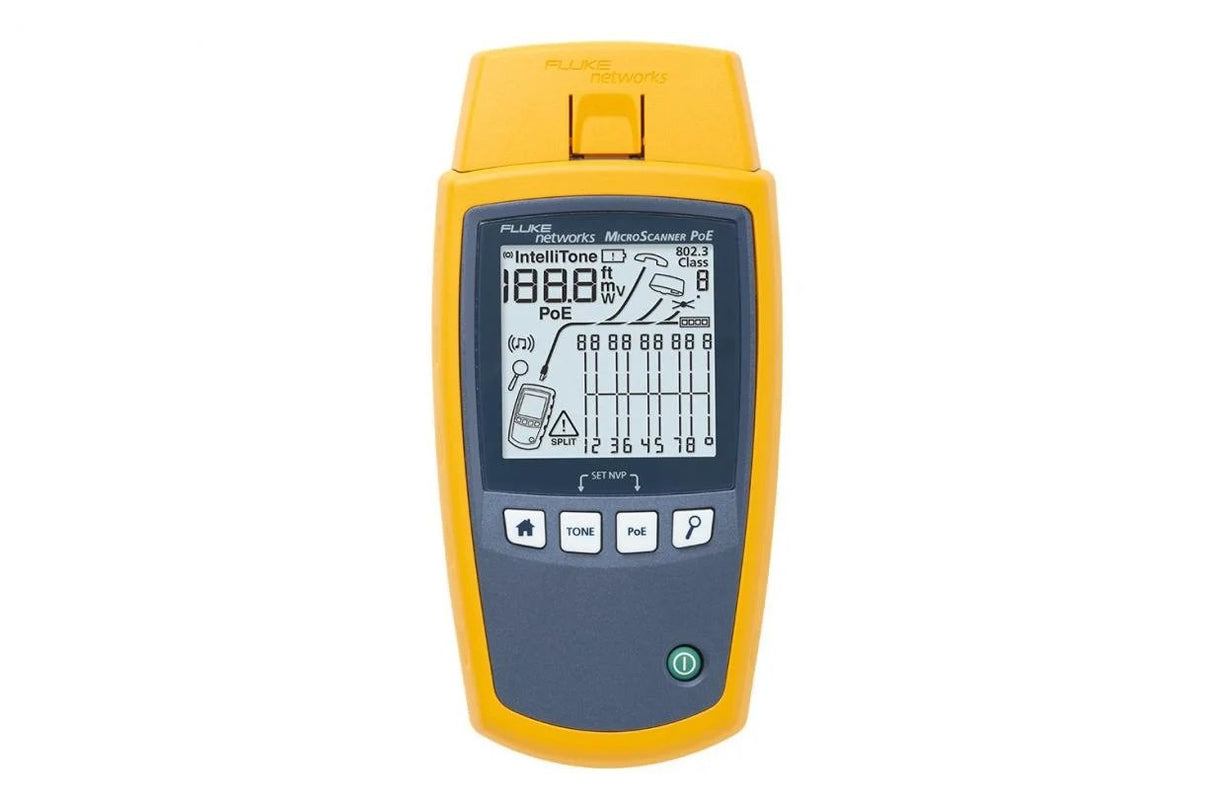 EAN 0754082148524 - Fluke MicroScanner PoE Comprobador de alimentación PoE Azul, Amarillo imagen 1