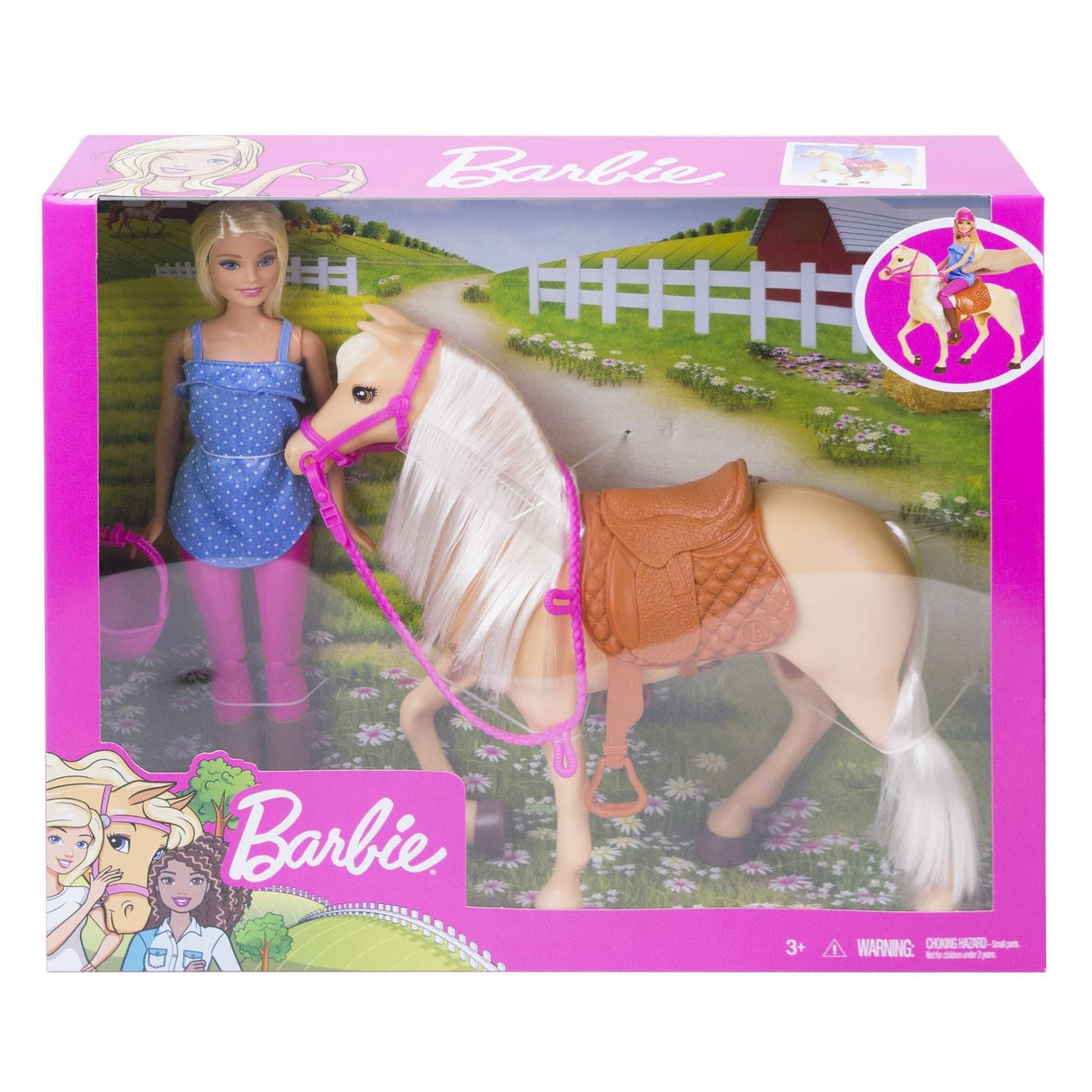 Muñeca Mattel Barbie Caballo Fxh13
