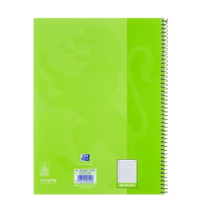 Oxford 100050357 Cuaderno Y Block A4 Verde