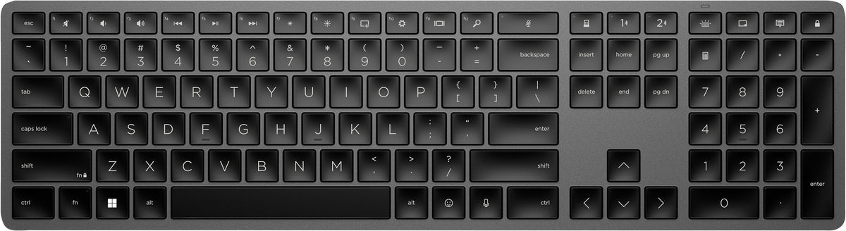 EAN 195908664529 - HP 975 Dual-Mode Wireless Keyboard teclado Hogar / Oficina RF Wireless + Bluetooth QWERTY Inglés Negro imagen 1