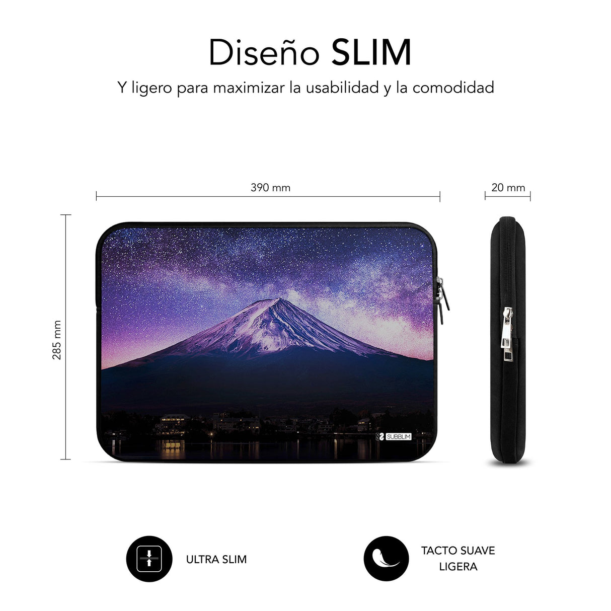 EAN 8436586742812 - SUBBLIM SUBLS-SKIN150 maletines para portátil 39,6 cm (15.6") Multicolor imagen 4