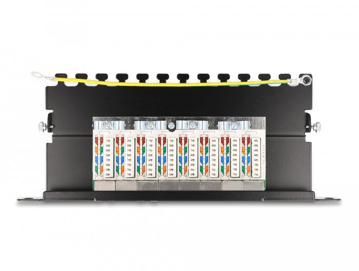 Delock De 10 "Panel De Parche 8 Port Cat.6a Negro, 1 Él 66872