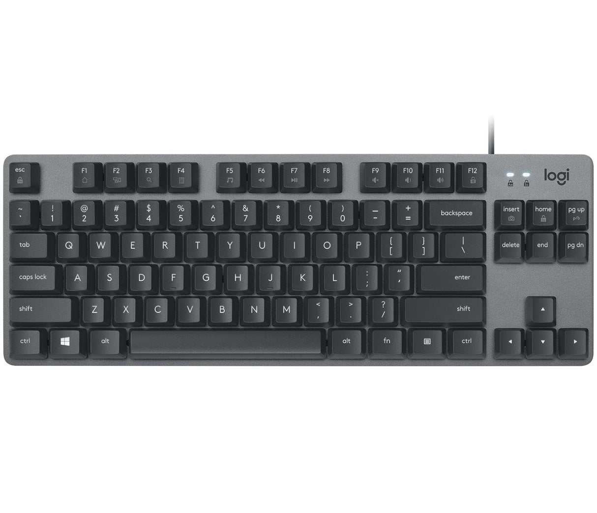 Teclado Alemán Logitech K835 Tkl Mechanical Keyboard Usb Grafito, Gris