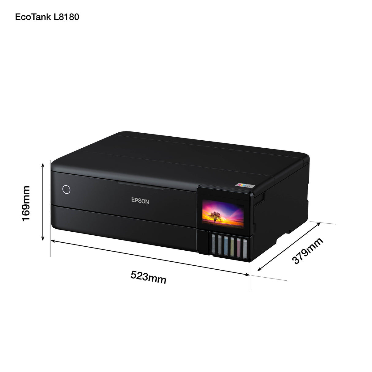 Impresora De Tinta Epson Ecotank L8180, 3in1, A4, 28ppm, Usb, Panel Lcd, 6ink