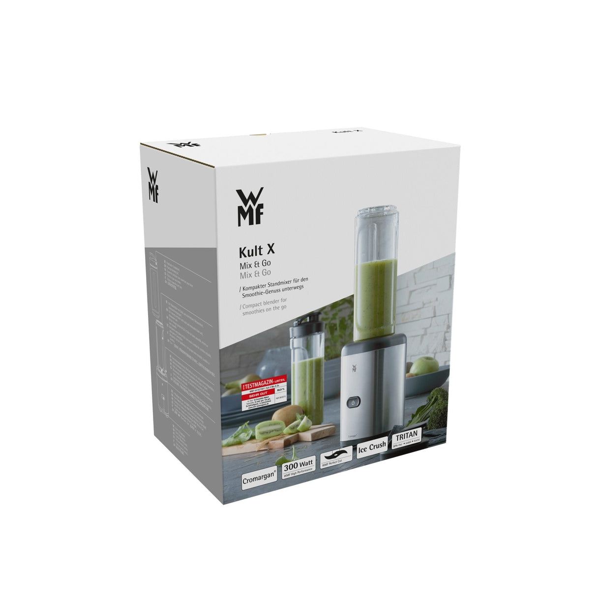 Licuadora Wmf Kult X 04.1627.0011, 0,6 L Batidora De Vaso Negro, Plata 300 W