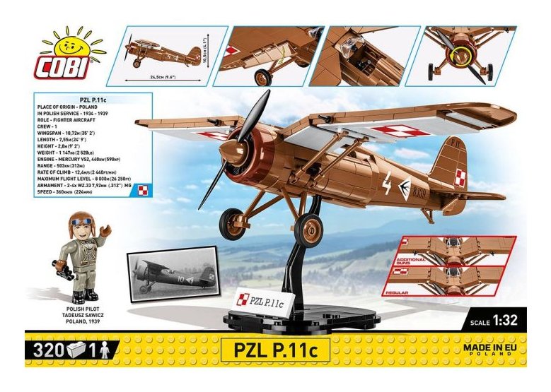 EAN 5902251057428 - COBI PZL P.11c imagen 9