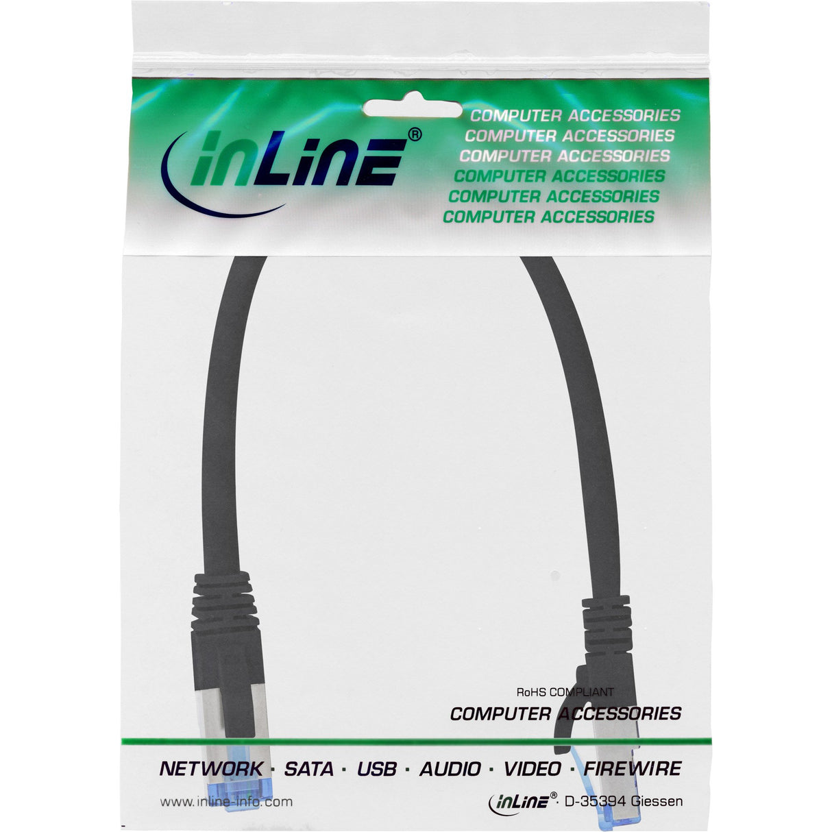 EAN 4043718294282 - InLine 76833S cable de red Negro 0,3 m Cat6a S/FTP (S-STP) imagen 4