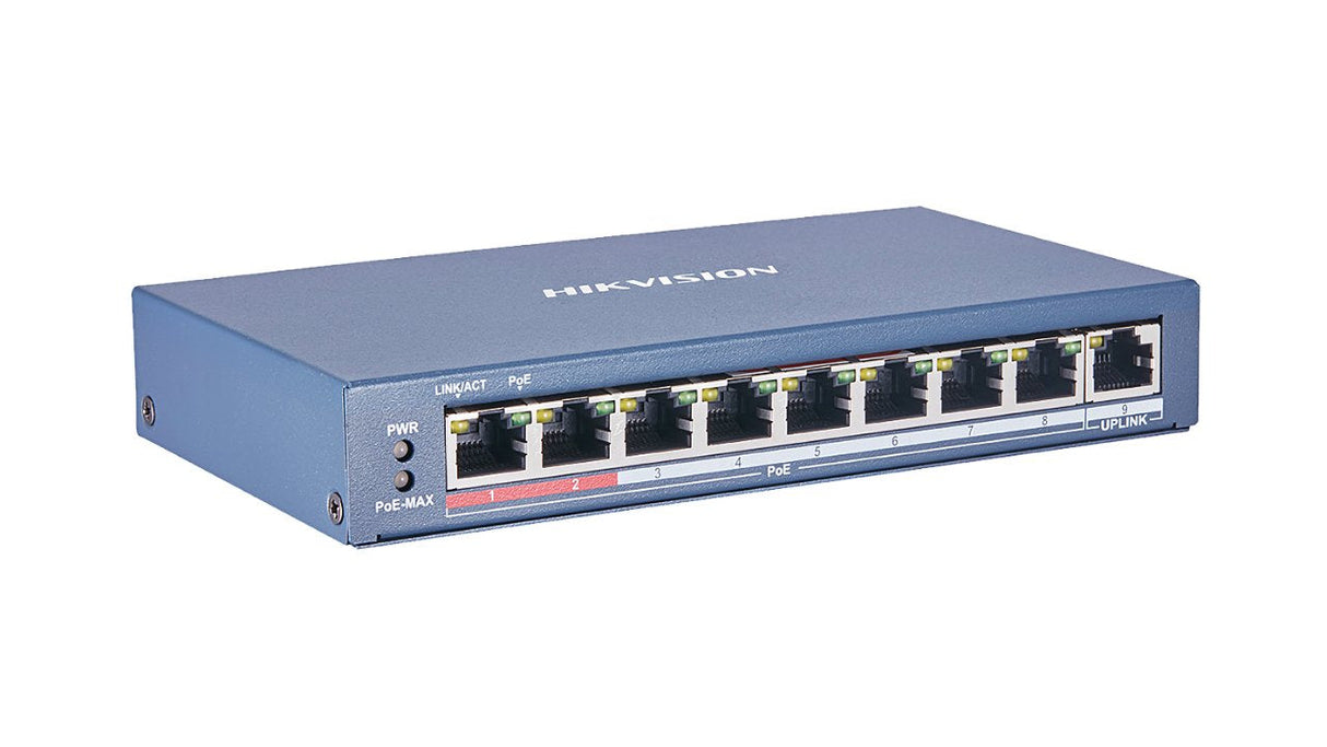 Switch Hikvision Poe 8-Port L2 Unmanaged Ds-3e0109p-E(C)