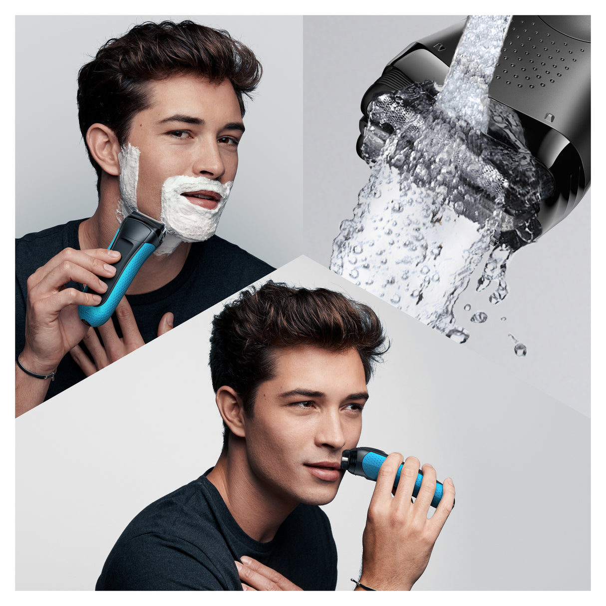 EAN 4210201131694 - Braun Series 3 ProSkin 3045s Máquina de afeitar de láminas Recortadora Negro, Azul imagen 6