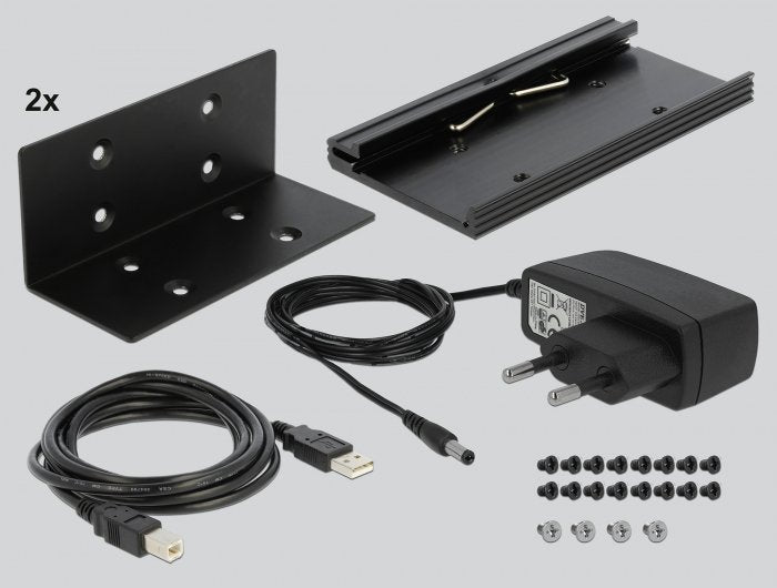 EAN 4043619640706 - DeLOCK 64070 hub de interfaz USB 2.0 0,4608 Mbit/s Negro imagen 4