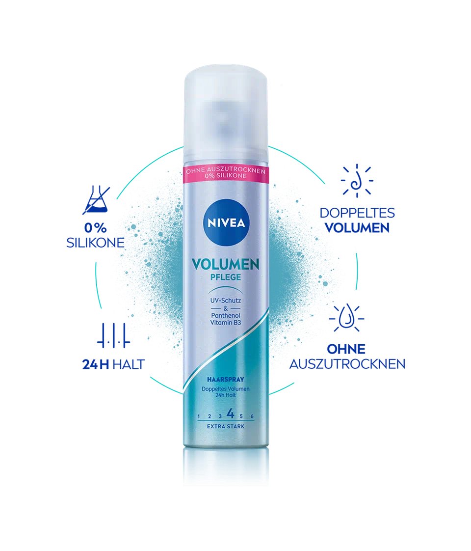Nivea Volume & Hold Styling Spray 75,0 Ml