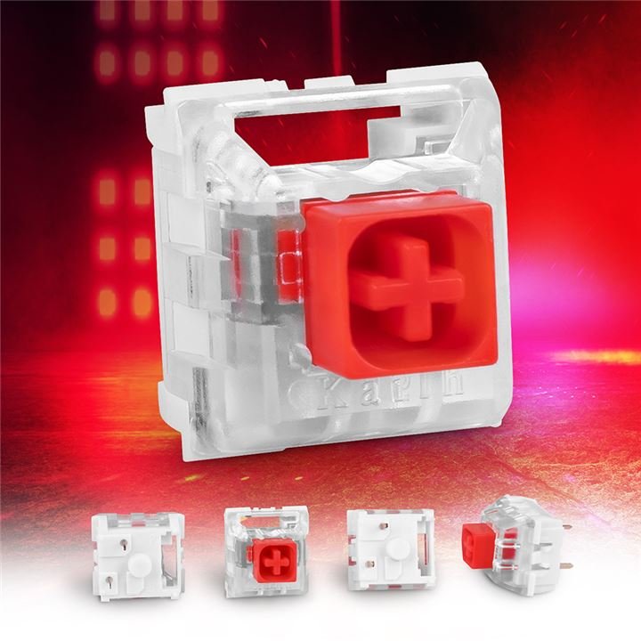 EAN 4044951033683 - Sharkoon Kailh BOX Red Tecla imagen 4