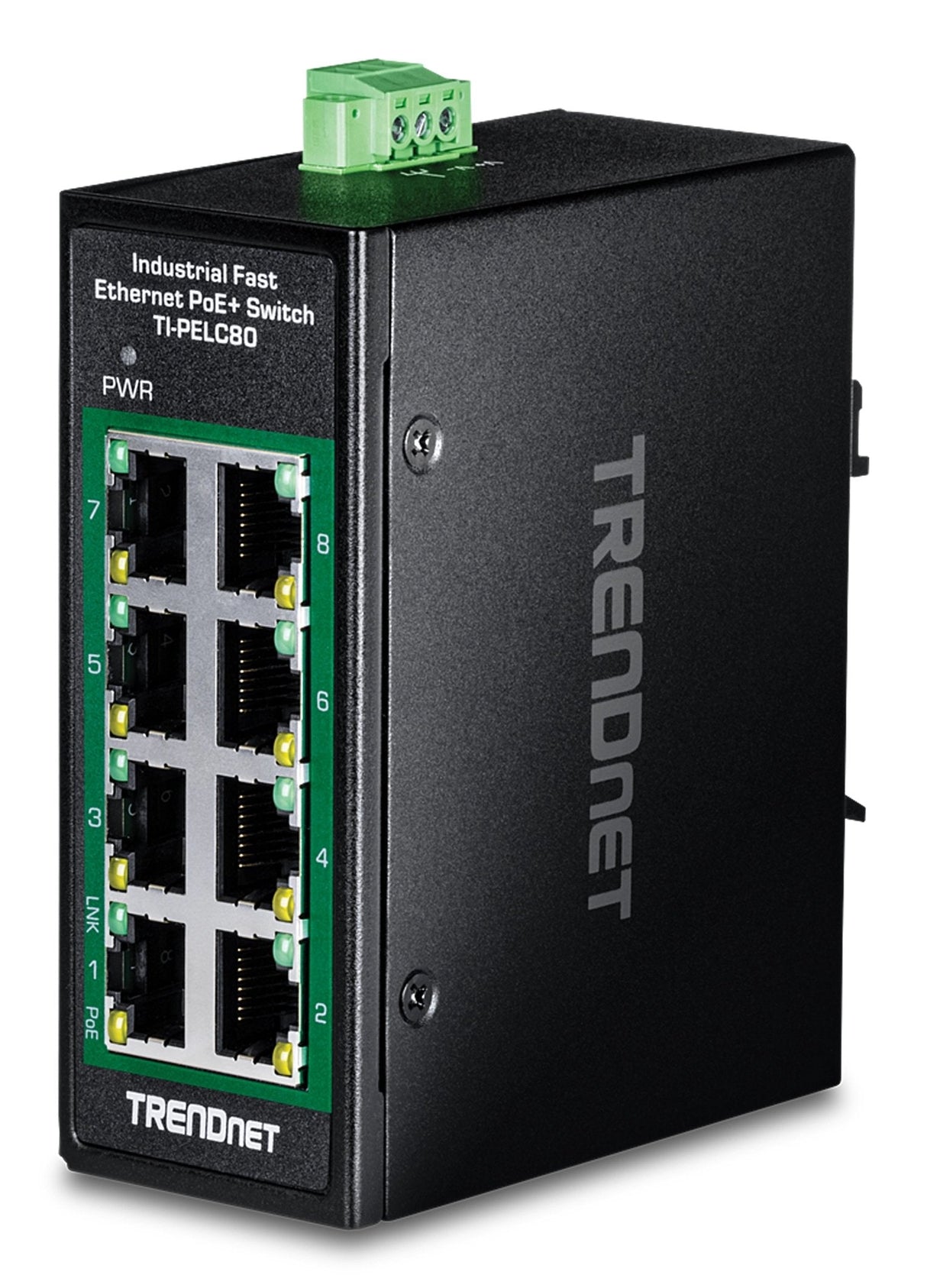 Trendnet 8-Port Indumrial Fam Ethern. Poe+ Din-Rail Switch