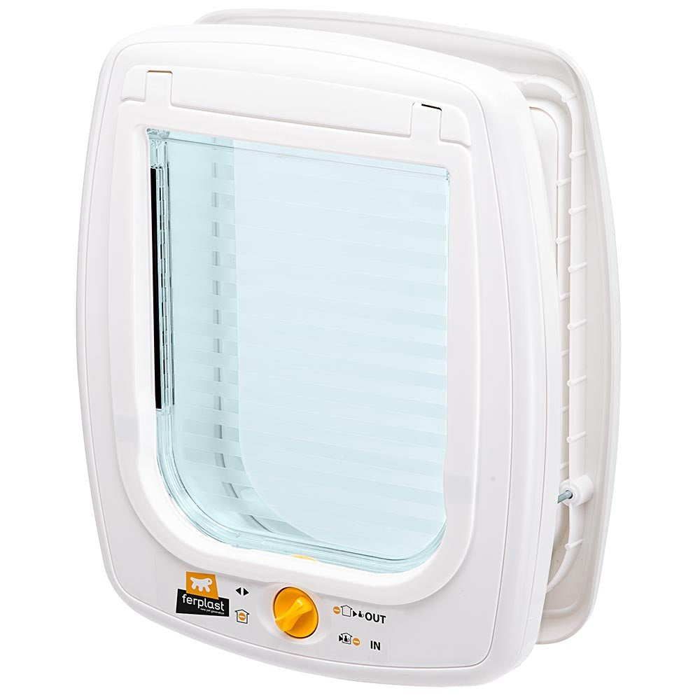 Swing 9 - Puerta Blanca Para Gatos Y Perros Pequeños