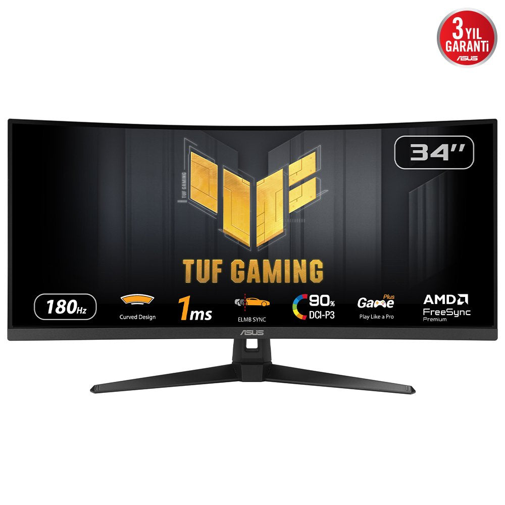 EAN 4711387530092 - ASUS TUF Gaming VG34VQ3B pantalla para PC 86,4 cm (34") 3440 x 1440 Pixeles UltraWide Quad HD LED Negro imagen 2