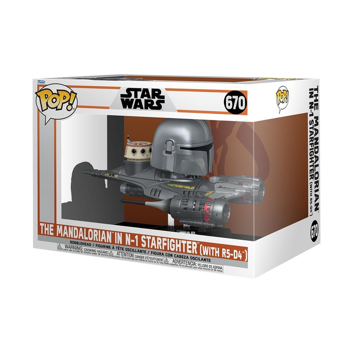 Funko Pop Rides Mandalorian Mandaloriano & N 1 Starfighter 76549