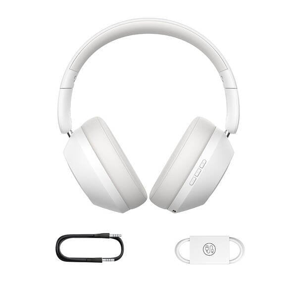 Baseus Earphone Bluetooth Bass 30 Max Wireless Headphones, Bt 5.3, White Eu (A00070700211-00)