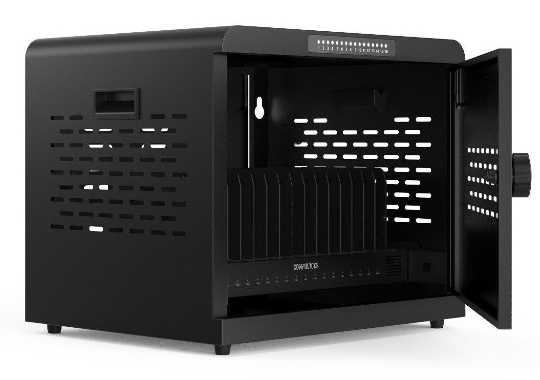 Compulocks Cc1601b-Eu Organizador Para Estación De Carga Montaje En Pared Y Sobremesa Acero Negro