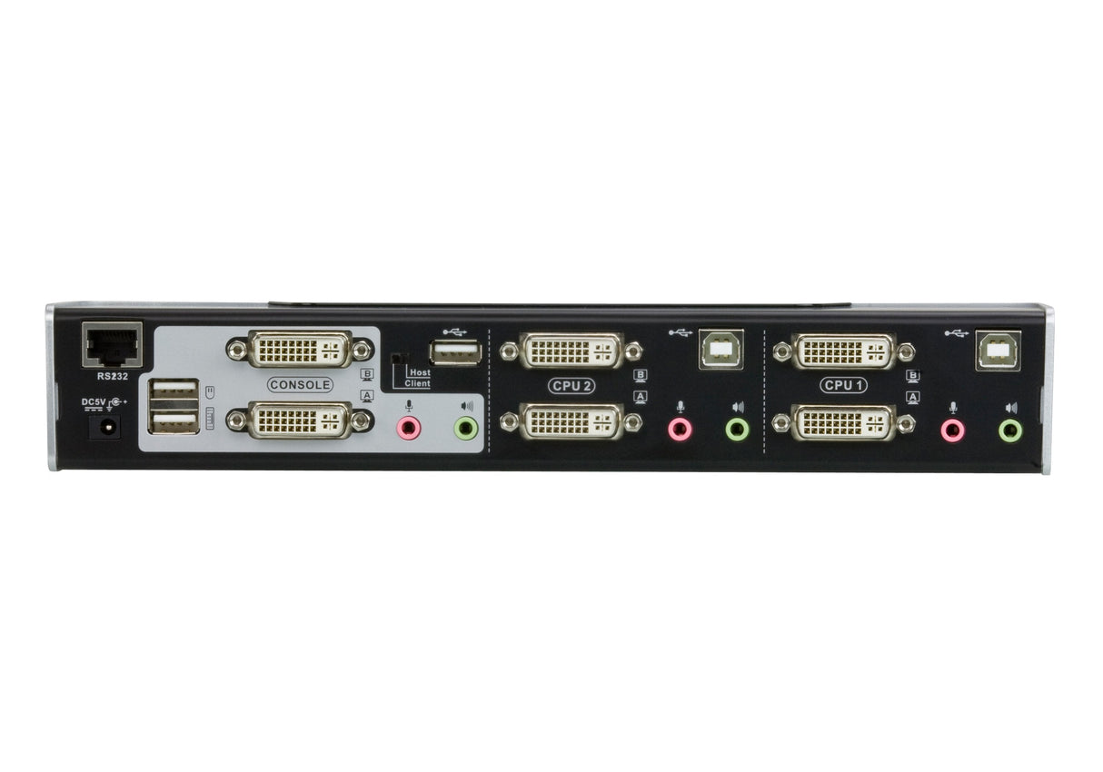 Switch Kvmp, Aten, 2 Puertos, Cs1642a, Dual-Dvi, Usb 2.0, Audio