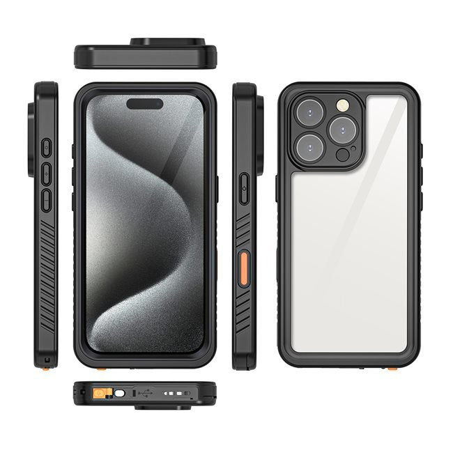 Funda 360 Avant / Trasera Etanche Ip68 Et Reforzada *Drop Test 2m* Para Apple Iphone 16 Pro Max - Eiger®