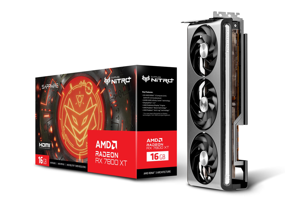 EAN 4895106294332 - Sapphire NITRO+ 11330-01-20G tarjeta gráfica AMD Radeon RX 7800 XT 16 GB GDDR6 imagen 1
