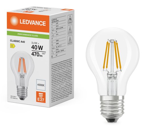 EAN 4099854465635 - Osram LED CLASSIC A P lámpara LED Blanco cálido 2700 K 3,4 W E27 D imagen 5