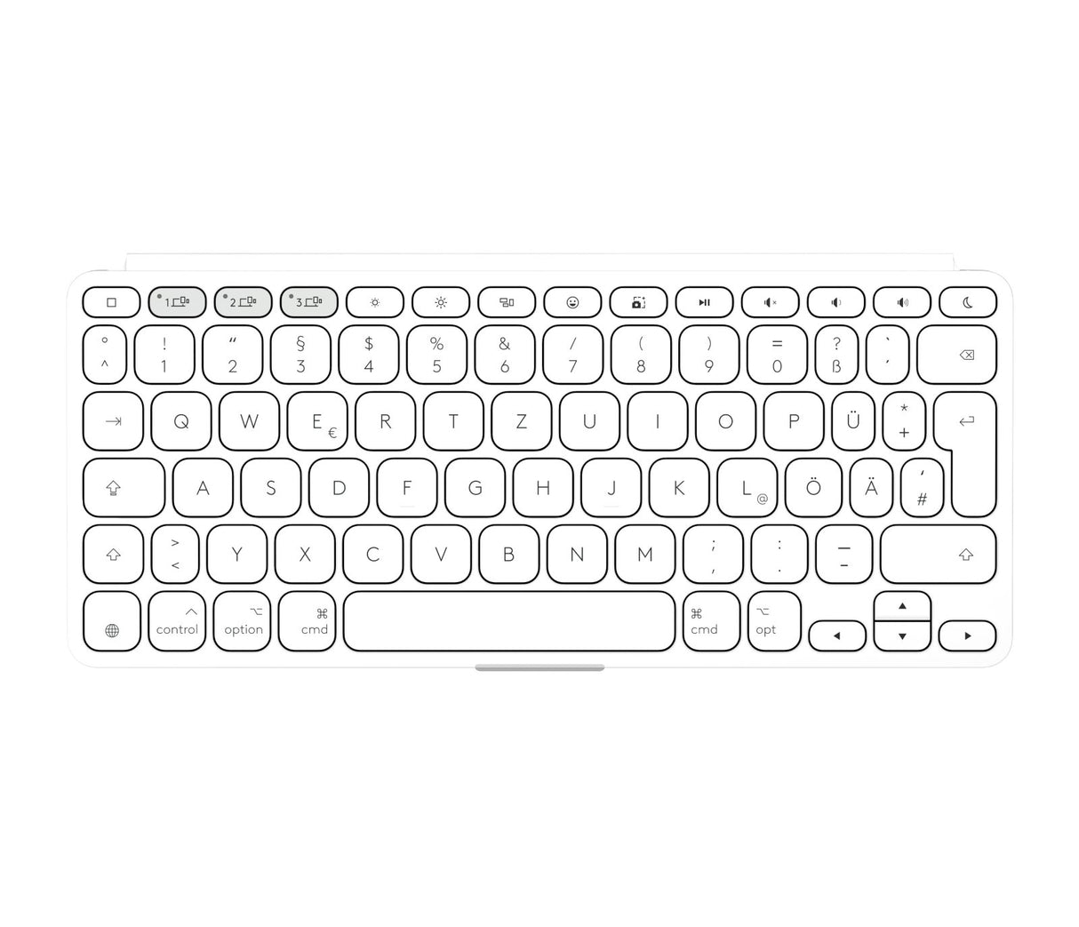 EAN 5099206126008 - Logitech 920-013005 teclado para móvil QWERTZ Alemán Bluetooth Blanco imagen 3