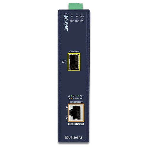 EAN 4711605284486 - PLANET IGUP-805AT convertidor de medio 1000 Mbit/s Azul imagen 2