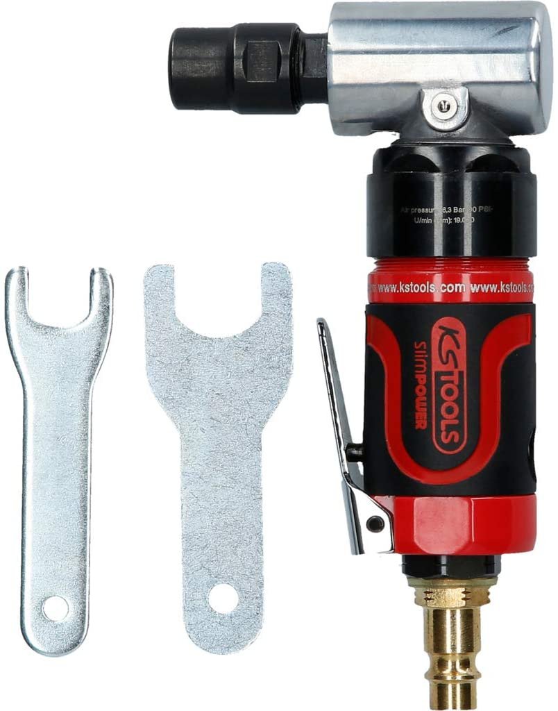 Ks Tools 515.5535 Slimpower Mini-Druckluft-Winkelstabschleifer 19.000 U/Min