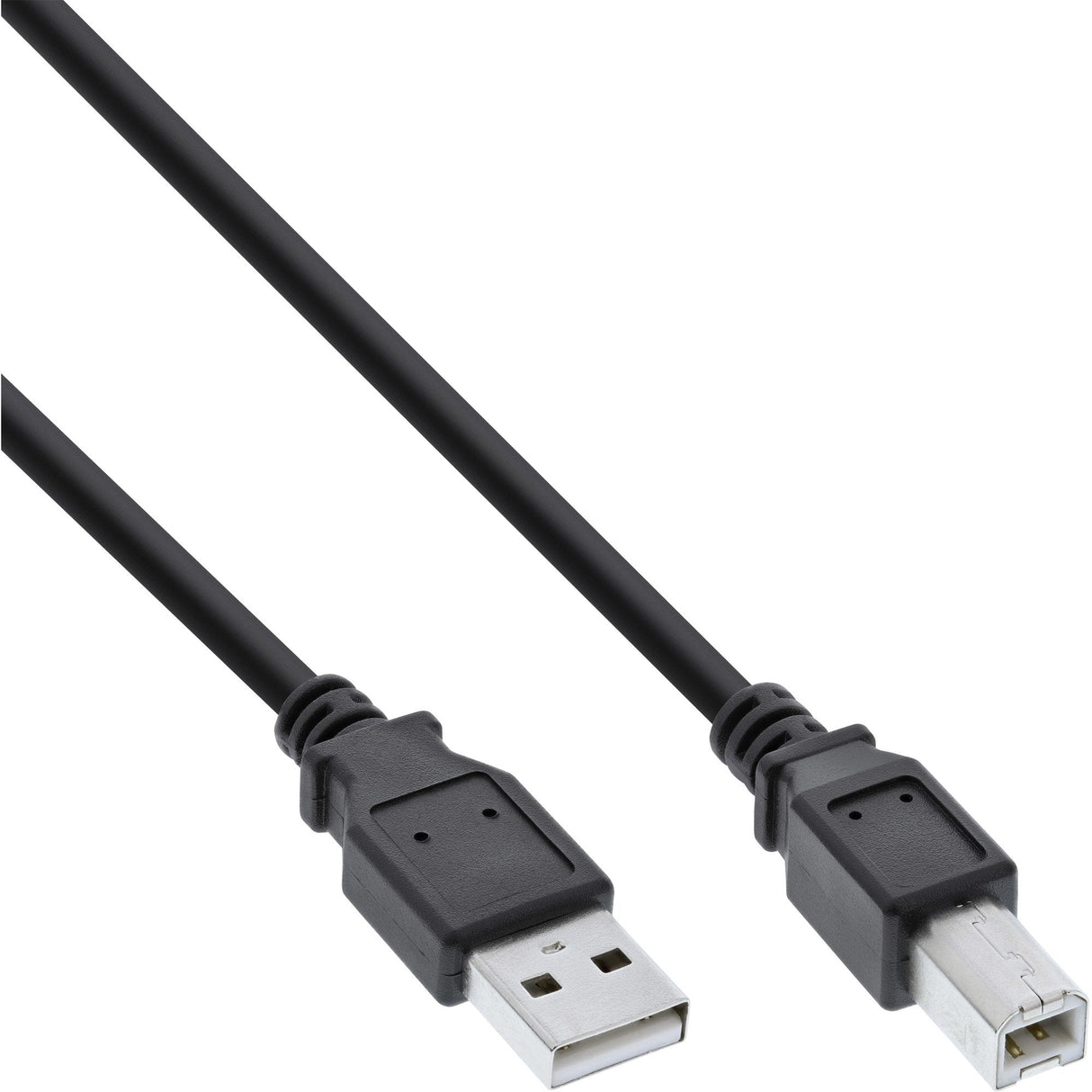 Inline Usb 2.0 Cable Tipo A Macho A B Macho Negro 1m