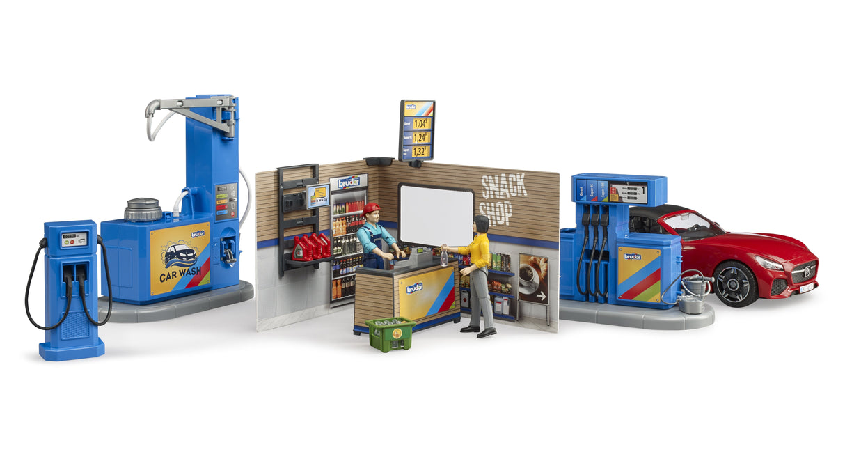 Bruder Gasolinera Bworld Con Zona De Lavado 62111