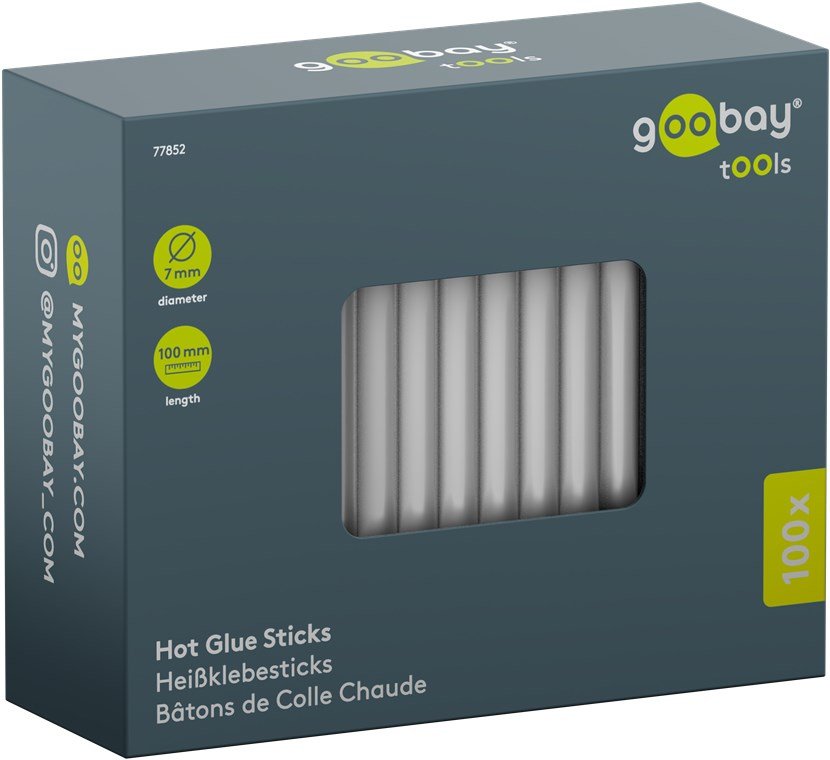 Barras De Pegamento Caliente De 7 Mm, 100 Uds. Barras De Repuesto Para Pistolas De Pegamento