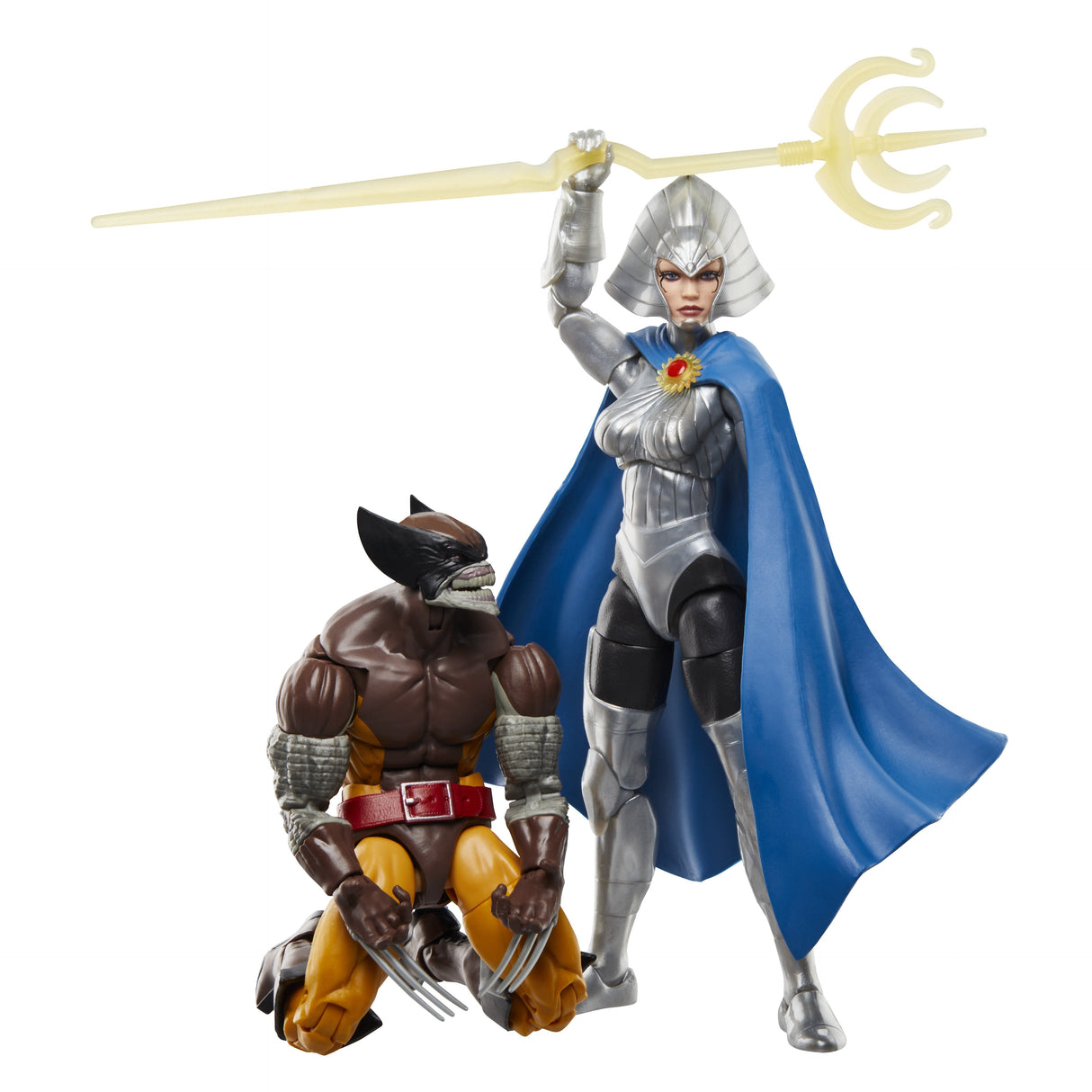 Set Figuras Hasbro Marvel Legends Series Lobezno Vs. Lilandra Neramani
