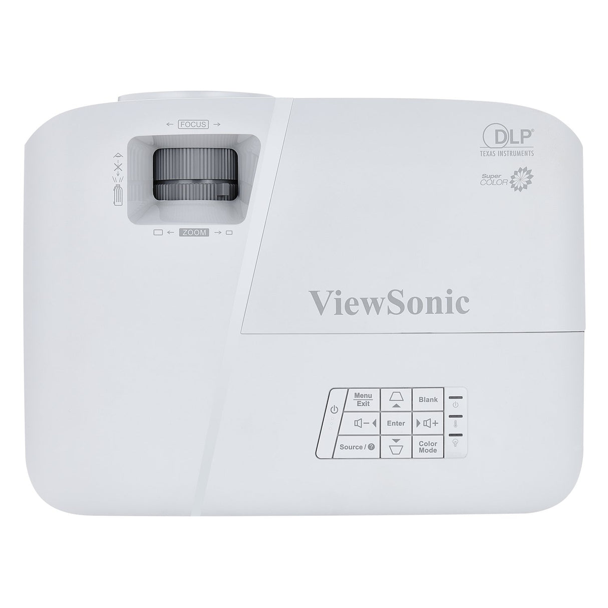 EAN 766907904710 - Viewsonic PA503S videoproyector Proyector de alcance estándar 3600 lúmenes ANSI DLP SVGA (800x600) Gris, B imagen 2