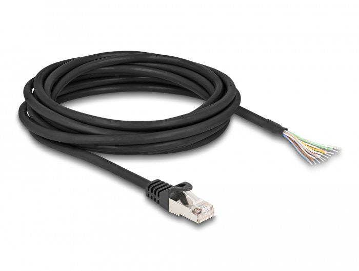 Delock 80208 Cable Rj50 Macho A Extremos Abiertos S/Ftp 5 M Negro