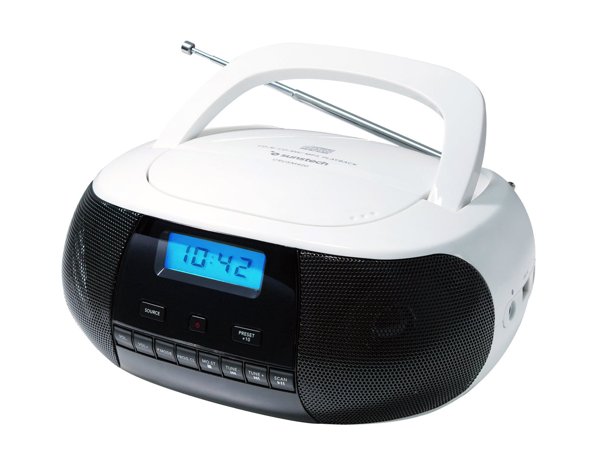 Radio Cd Sunstech Crusm400wt Blanca
