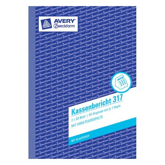 Avery Zweckform Kassenbericht - 50 Hoja - A5 (148 X 210 Mm)