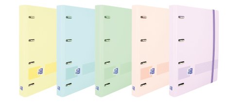 Oxford Carpeta Anillas Ebinder 4x25mm Live&Go Polyfoam C/Recambio A5+ Dots Pastel
