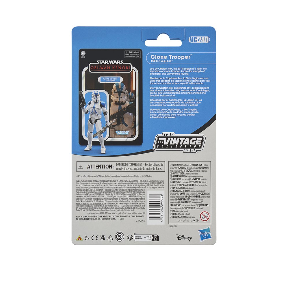 Figura Hasbro Star Wars The Vintage Collection Clone Trooper (501st Legion) 9.5cm