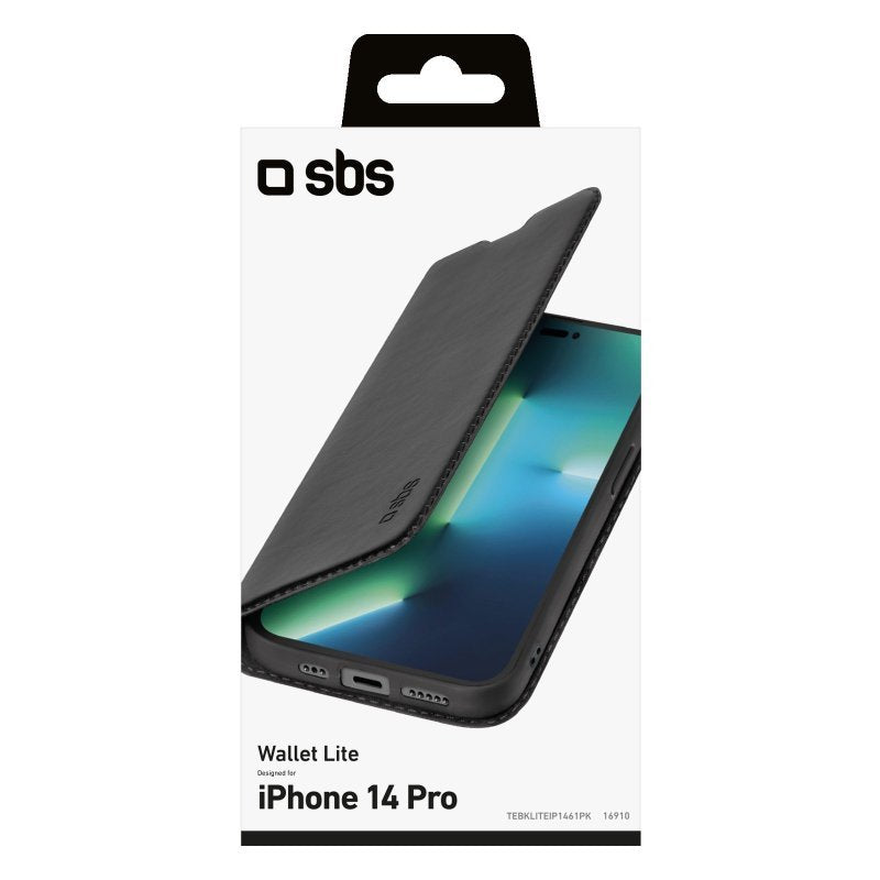 EAN 8018417416910 - SBS TEBKLITEIP1461PK funda para teléfono móvil 15,5 cm (6.1") Funda cartera Negro imagen 3