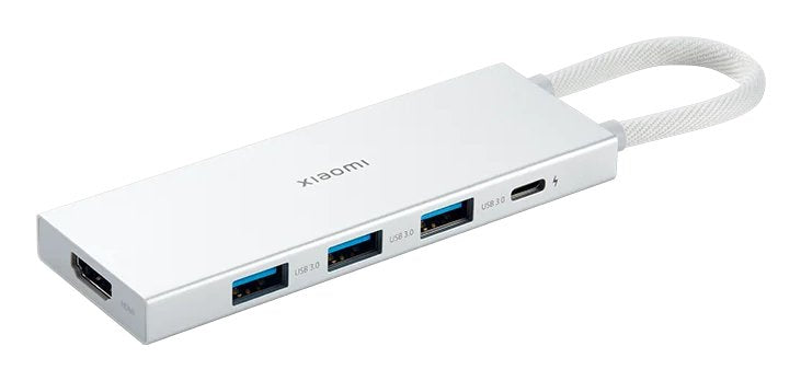 Hub Xiaomi 5-In-1 Type-C Usb-C+Usb 3.0x3+Hdmi Plata