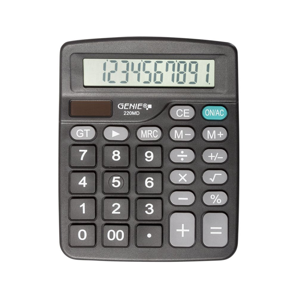 Genie 220 Md Calculadora Escritorio Calculadora Básica Negro
