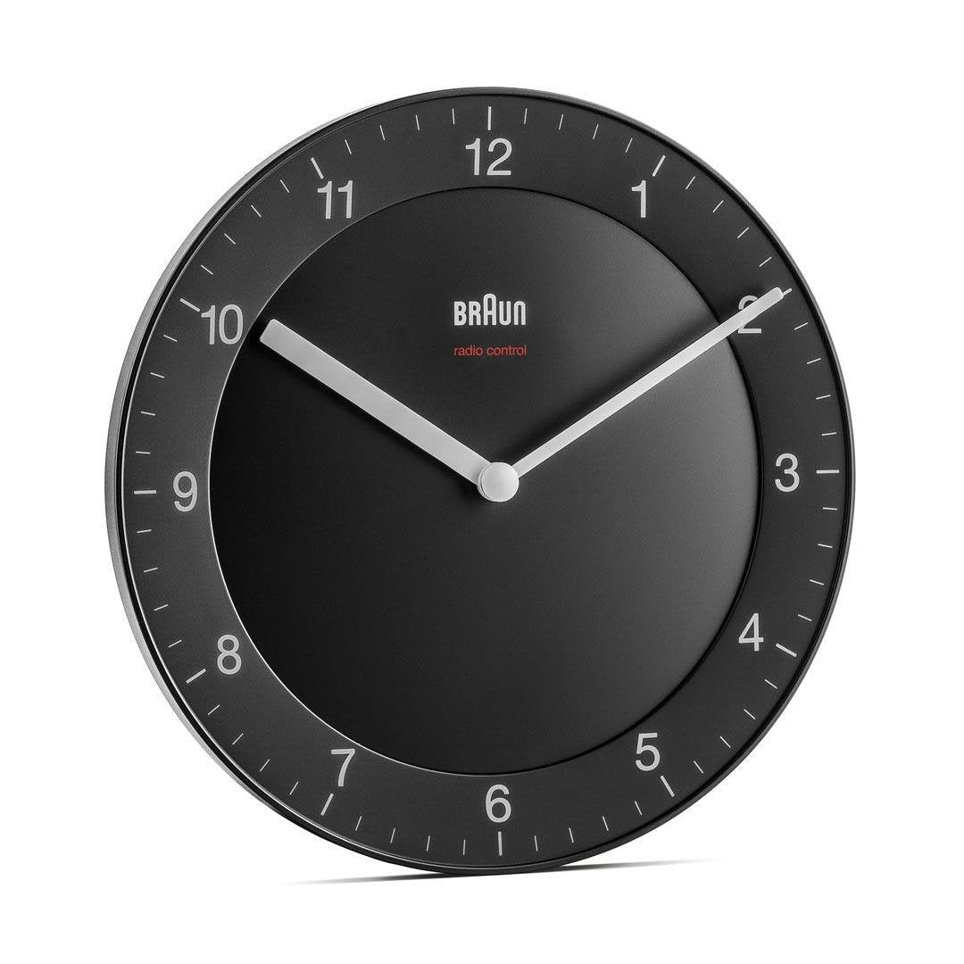 Braun Bc 06 B-Dcf Radio Reloj De Pared Negro