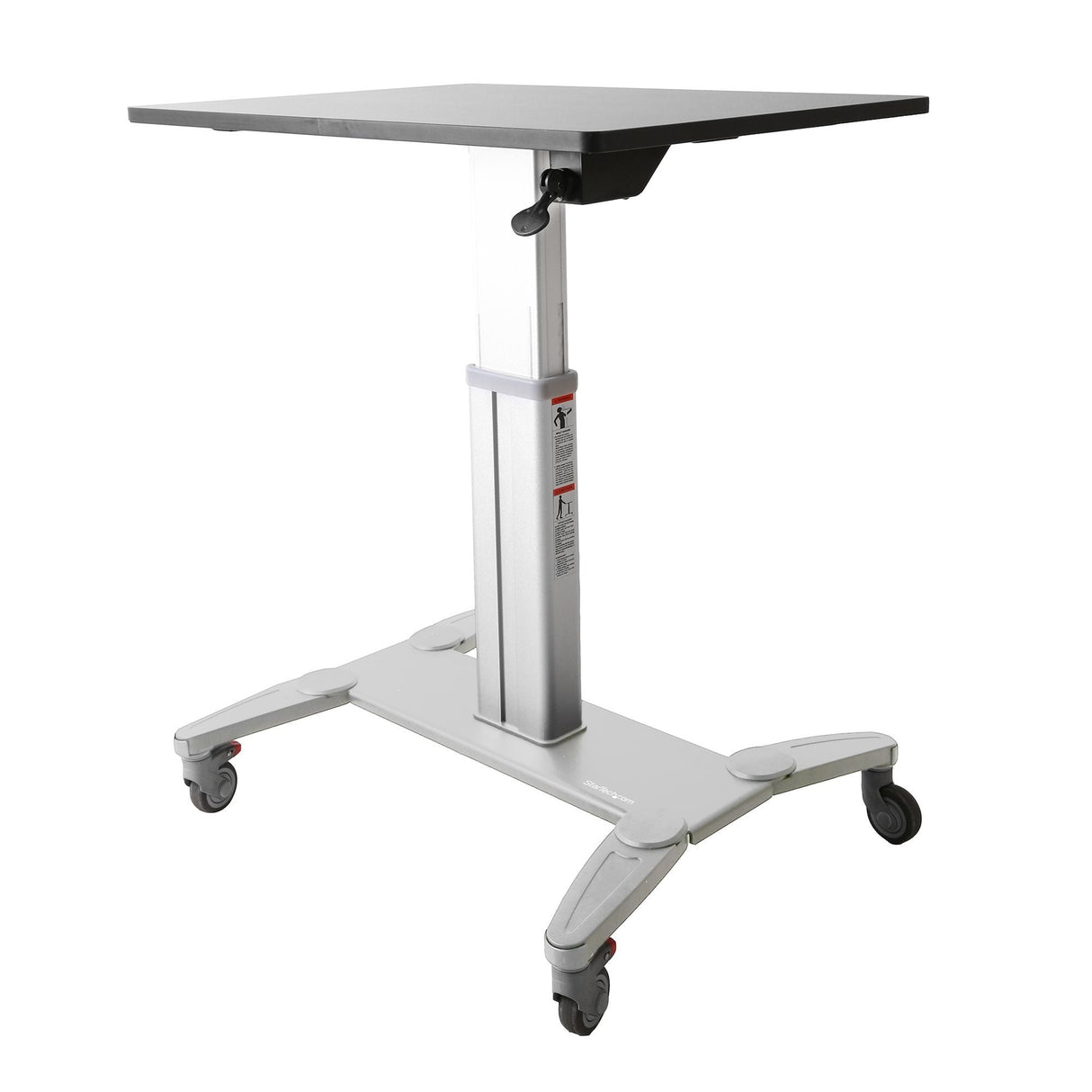 Startech.Com Estacion De Trabajo Movil De Pie Y Sentado Con Superficie De 80cm - De Altura Ajustable - Escritorio Movil 2 Años