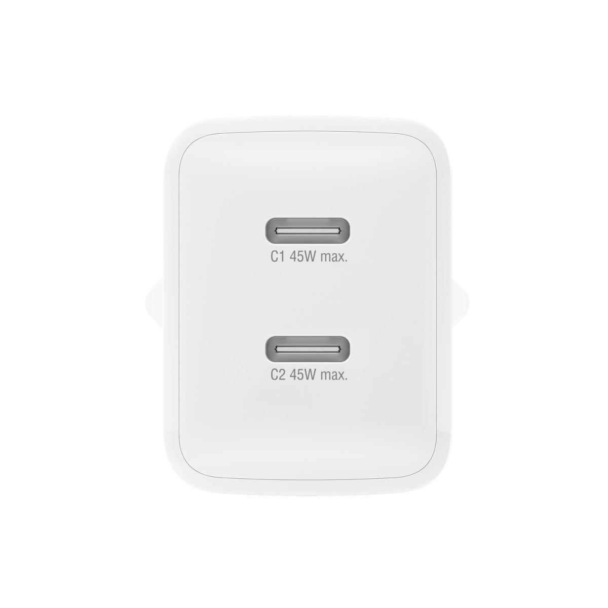 Cargador 4smarts Pdplug Dual 45w Gan 2c Blanco