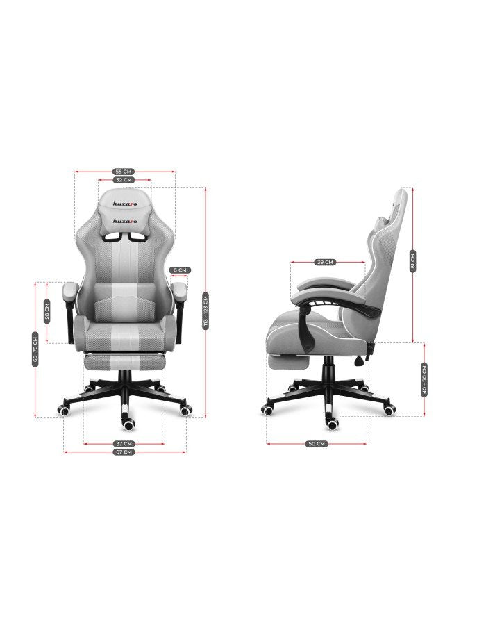 EAN 5903796011371 - Huzaro FORCE 4.7 Silla para videojuegos de PC Asiento (de seguridad) de butaca Gris imagen 15