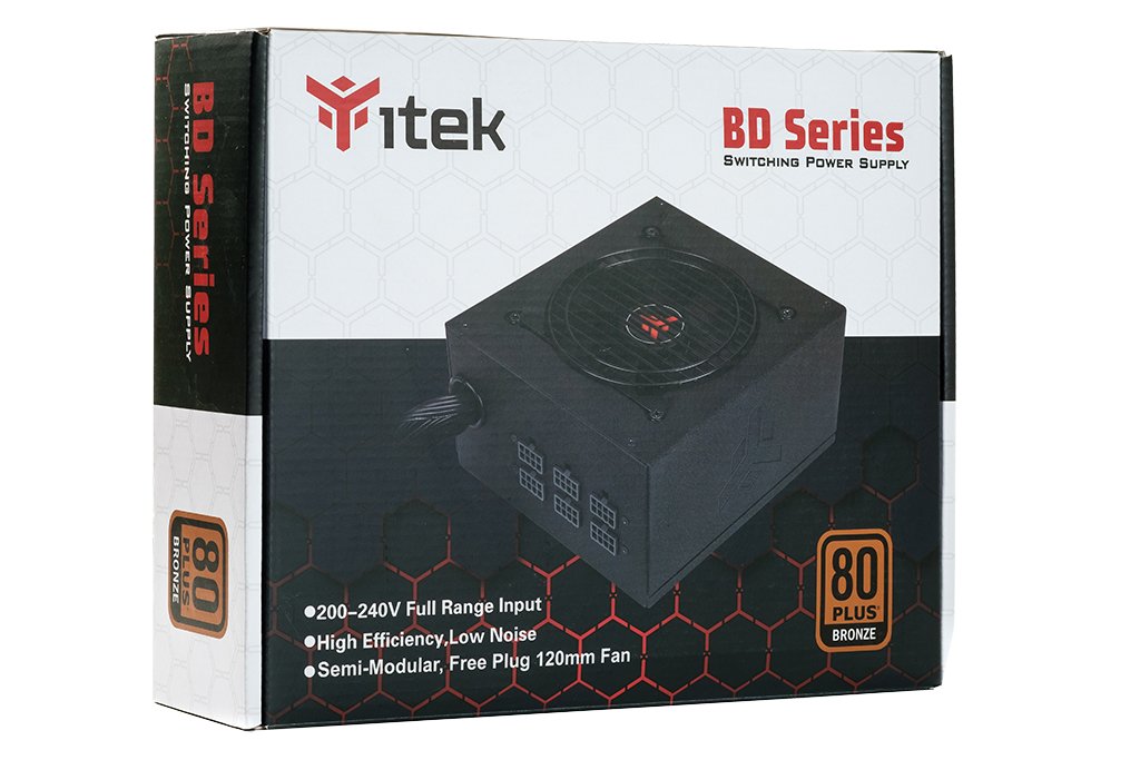 Fuente De Alimentación Itek Bd600 600 W 24-Pin Atx Atx Negro