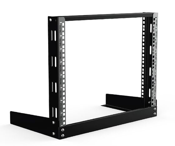 19" Desktop Shelf 8u W=600 D=300 Black (Demounted)
