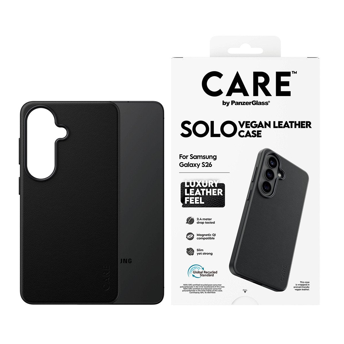 EAN 5715685037924 - PanzerGlass CARE™ by ® Solo Case Black w. Qi Samsung Galaxy S26 funda para teléfono móvil 16 cm (6.3") Ne imagen 2